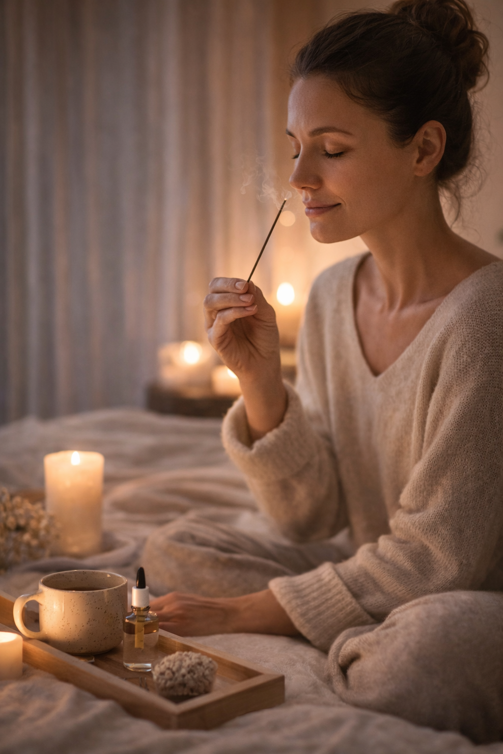 femme qui se retrouve avec leruban 