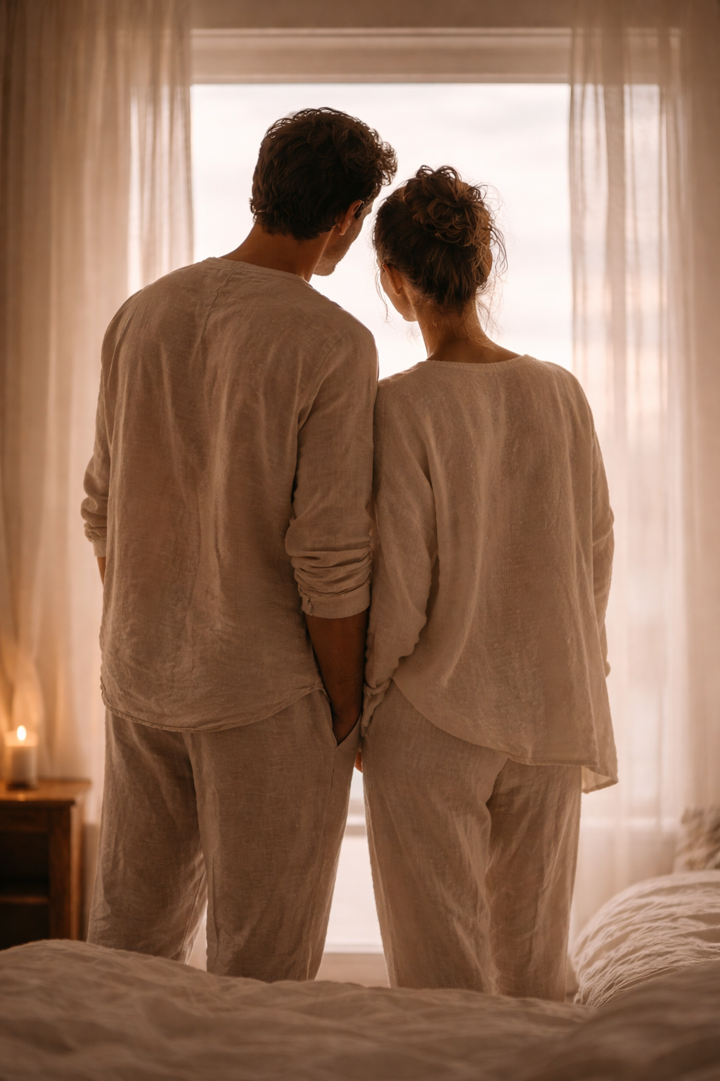 Deux amoureux qui se retrouvent avec le coffret le ruban 